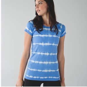 Lululemon Swiftly Tech Short Sleeve - Blue Tie Dye